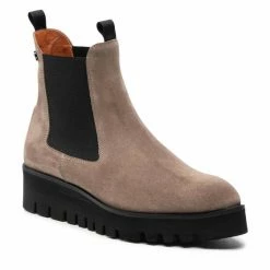 Solo Femme Γυναίκες Chelsea Boots Μποτάκια με λάστιχο 38801-12-K24/000-13-00 Μπεζ