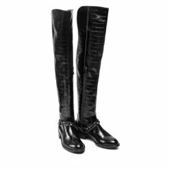 Solo Femme Γυναίκες Μπότες πάνω από το γόνατο 33952-04-L16/K43-51-00 Μαύρο -Solo Femme Κατάστημα unnamed file 1078