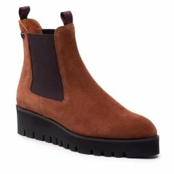 Solo Femme Γυναίκες Chelsea Boots Μποτάκια με λάστιχο 38801-12-K66/000-13-00 Καφέ