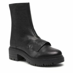 Solo Femme Γυναίκες Biker Μποτάκια Μποτάκια 10504-02-M37/000-13-00 Μαύρο