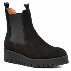 Solo Femme Γυναίκες Biker Μποτάκια Μποτάκια με λάστιχο 38801-12-G70/000-13-00 Μαύρο