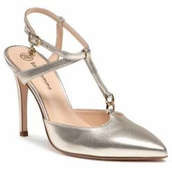 Solo Femme Γυναίκες Σανδάλια 34312-32-I69/000-05-00 Χρυσό