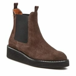 Solo Femme Γυναίκες Μποτάκια με λάστιχο 38801-13-N27/000-13-00 Καφέ