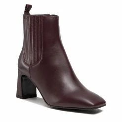 Solo Femme Γυναίκες Biker Μποτάκια Μποτάκια 46301-01-N63/000-52-00 Μπορντό