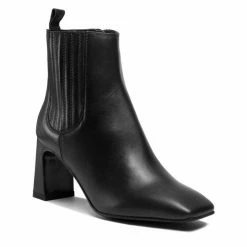 Solo Femme Γυναίκες Biker Μποτάκια Μποτάκια 46301-01-L15/000-52-00 Μαύρο