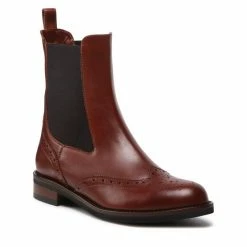 Solo Femme Γυναίκες Biker Μποτάκια Μποτάκια με λάστιχο 96709-01-L26/000-52-00 Καφέ