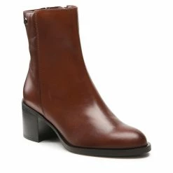 Solo Femme Γυναίκες Biker Μποτάκια Μποτάκια 24728-02-L26/000-52-00 Καφέ