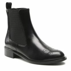 Solo Femme Γυναίκες Biker Μποτάκια Μποτάκια με λάστιχο 33915-04-C57/000-52-00 Μαύρο