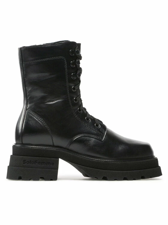 Solo Femme Γυναίκες Biker Μποτάκια Μποτάκια 15803-03-N33/000-52-00 Μαύρο 4 Solo Femme Γυναίκες Biker Μποτάκια Μποτάκια 15803-03-N33/000-52-00 Μαύρο - Image 2