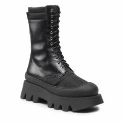 Solo Femme Γυναίκες Biker Μποτάκια Μποτάκια 14704-01-N83/N33-52-00 Μαύρο