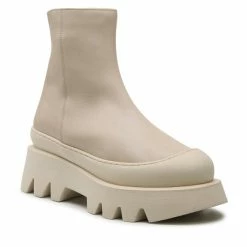 Solo Femme Γυναίκες Biker Μποτάκια Μποτάκια 14701-02-N61/000-52-00 Μπεζ