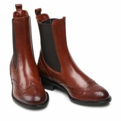 Solo Femme Γυναίκες Biker Μποτάκια Μποτάκια με λάστιχο 33953-04-L26/000-52-00 Καφέ -Solo Femme Κατάστημα unnamed file 2590