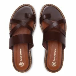 Solo Femme Γυναίκες Παντόφλες 62803-01-D12/000-06-00 Καφέ -Solo Femme Κατάστημα unnamed file 2657