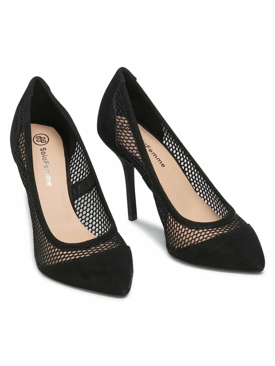 Solo Femme Γυναίκες Γόβες 34315-43-020/L05-04-00 Μαύρο 7 Solo Femme Γυναίκες Γόβες 34315-43-020/L05-04-00 Μαύρο - Image 5