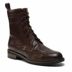 Solo Femme Γυναίκες Biker Μποτάκια Μποτάκια 96708-01-L17/000-13-00 Καφέ